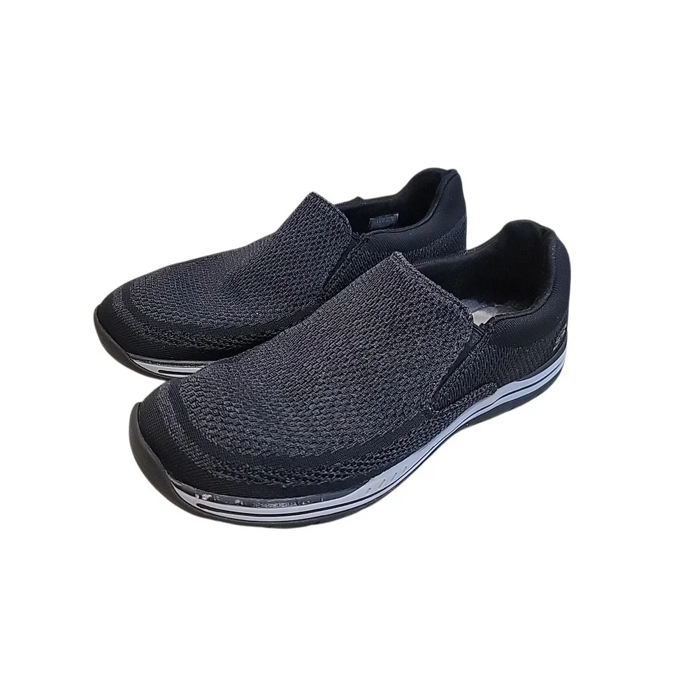 Skechers Men's Expected Gomel Slip-on Loafers Black Sneaker Shoes Size 10.5 US